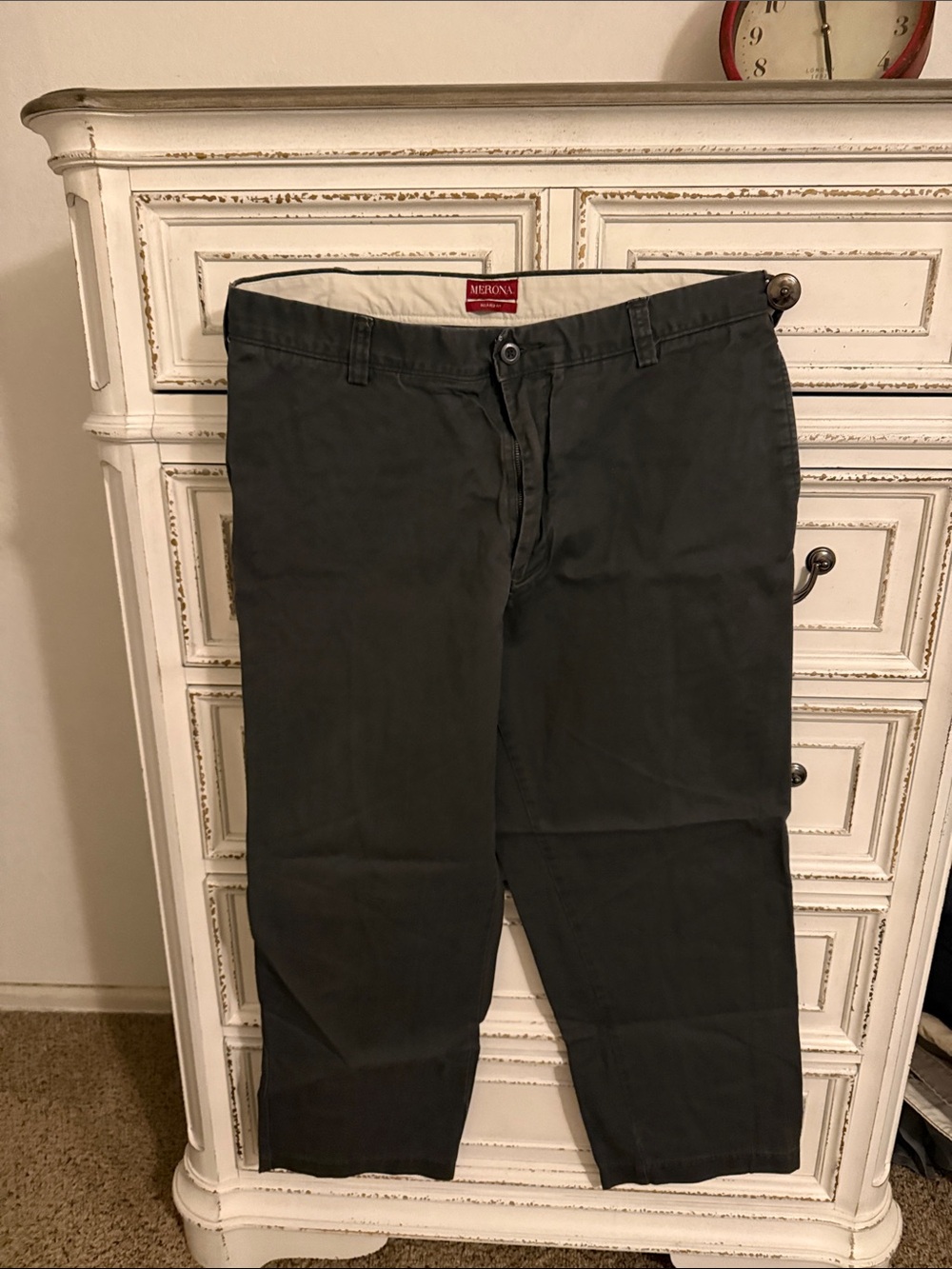 Merona Men's Dark Gray Straight Chinos